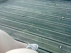 I m walking with my sexy heels stocking dangling