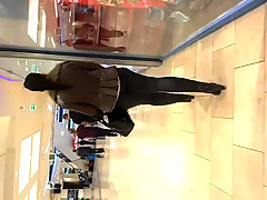 The most beautiful candid leather pants queen