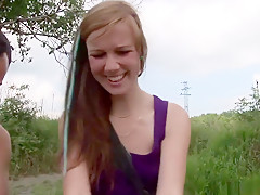 Hottest pornstar Alexis Crystal in horny creampie, outdoor porn video