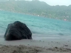 Swallowing sticky cum makes a skinny nudist teen happy