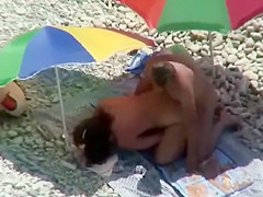 Horny husband provides his lush wife with a doggy session