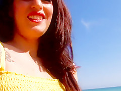 Nataly has sex with a French tourist