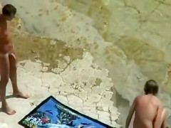 Voyeur missionary sex by the ocean