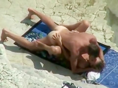 Voyeur missionary sex by the ocean