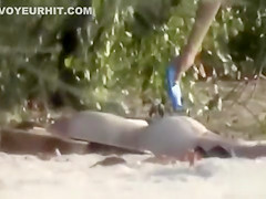 Drunk girl sunbathes completely naked