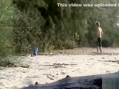 Drunk girl sunbathes completely naked