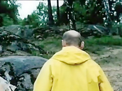 Horny homemade Brunette, Outdoor sex scene