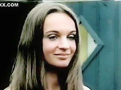 Horny homemade Brunette, Outdoor sex scene