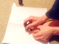 Painting my toe nails