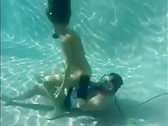 Scuba girl pool care