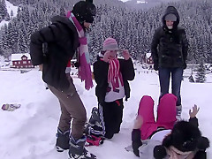 Amazing pornstars Linda O, Lily Klass and Betty Gordon in hottest blowjob, outdoor porn scene