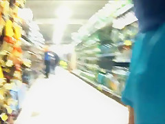 71 COMMANDO BONER COCK IN SHINY SHORTS SHOPPING