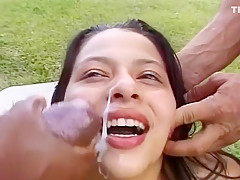 Hottest amateur Facial, Blowjob porn clip