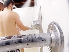 Nice women in pool showers