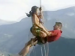 Fabulous amateur Brunette, Outdoor sex scene