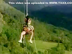 Fabulous amateur Brunette, Outdoor sex scene