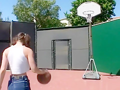 Horny pornstar Kayla Paige in hottest facial, outdoor sex scene