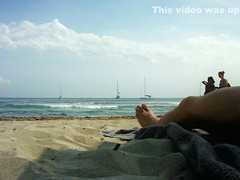 Hot girls pass by as I stroke my dick