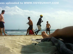 Hot girls pass by as I stroke my dick