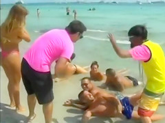 Sexy dolls wearing tight bikinis show off their appetizing curves