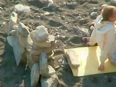 Ukrainians have a hardcore sex on the nudist beach