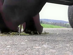 Incredible homemade High Heels, Outdoor porn scene