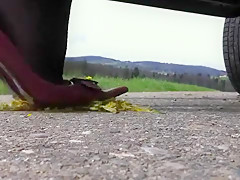 Incredible homemade High Heels, Outdoor porn scene