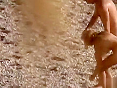 Sweet couple doesn't know about the voyeur