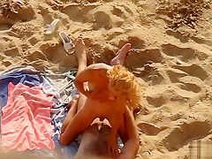 Sweet couple doesn't know about the voyeur