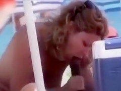 Mature wife filmed in secret when cheating on her husbang with a large black cock
