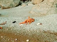 Crazy homemade Lesbian, Outdoor sex scene