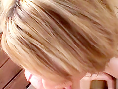 Fabulous pornstar in crazy blonde, outdoor sex movie