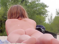 Naked ukrainian girl on a nude beach