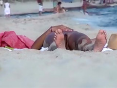 Naked goddess doing some sunbathing