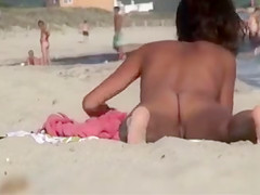 Naked goddess doing some sunbathing