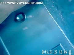 Gorgeous babes fool around with their men in the pool