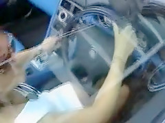 Crazy homemade Brunette, Outdoor sex movie