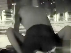 Playful doll rides a cock on the beach