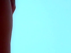 Great-looking cougars at a French nudist beach