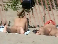 Tight pussies look hot in nude beach video