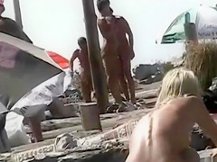 Tight pussies look hot in nude beach video