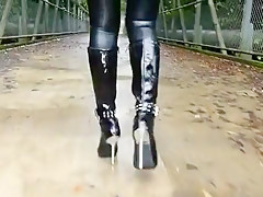 Exotic amateur Latex, Outdoor xxx movie