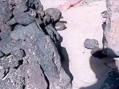 Beach woman has her vagina touched by a stranger