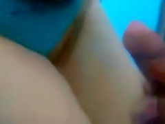 Mutual masturbation inside the pool