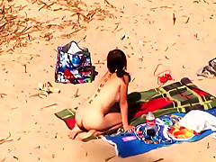 college girl beach couple