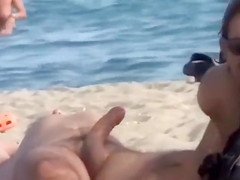 Happy dicks sucked and stroked in beach compilation