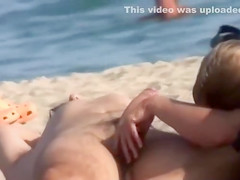 Happy dicks sucked and stroked in beach compilation
