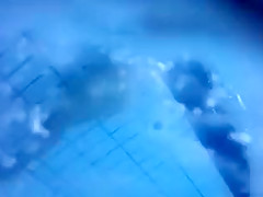 Underwater nudist sex in the public pool