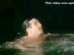 Topless poolside tanning and skinny dipping teens