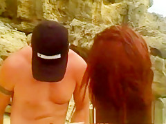 Horny pornstar Heather Lynn in exotic blowjob, outdoor sex movie